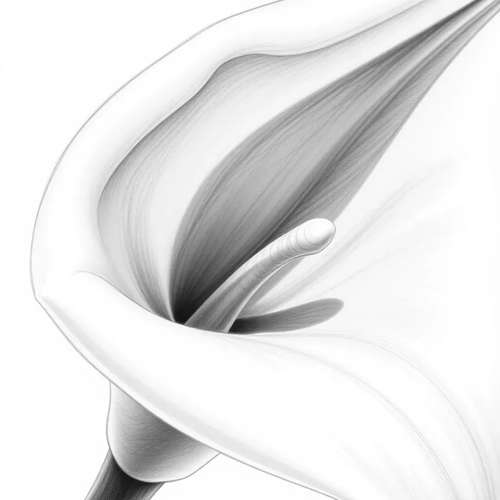 Adding Depth: Shading Techniques for Your Calla Lily Drawing