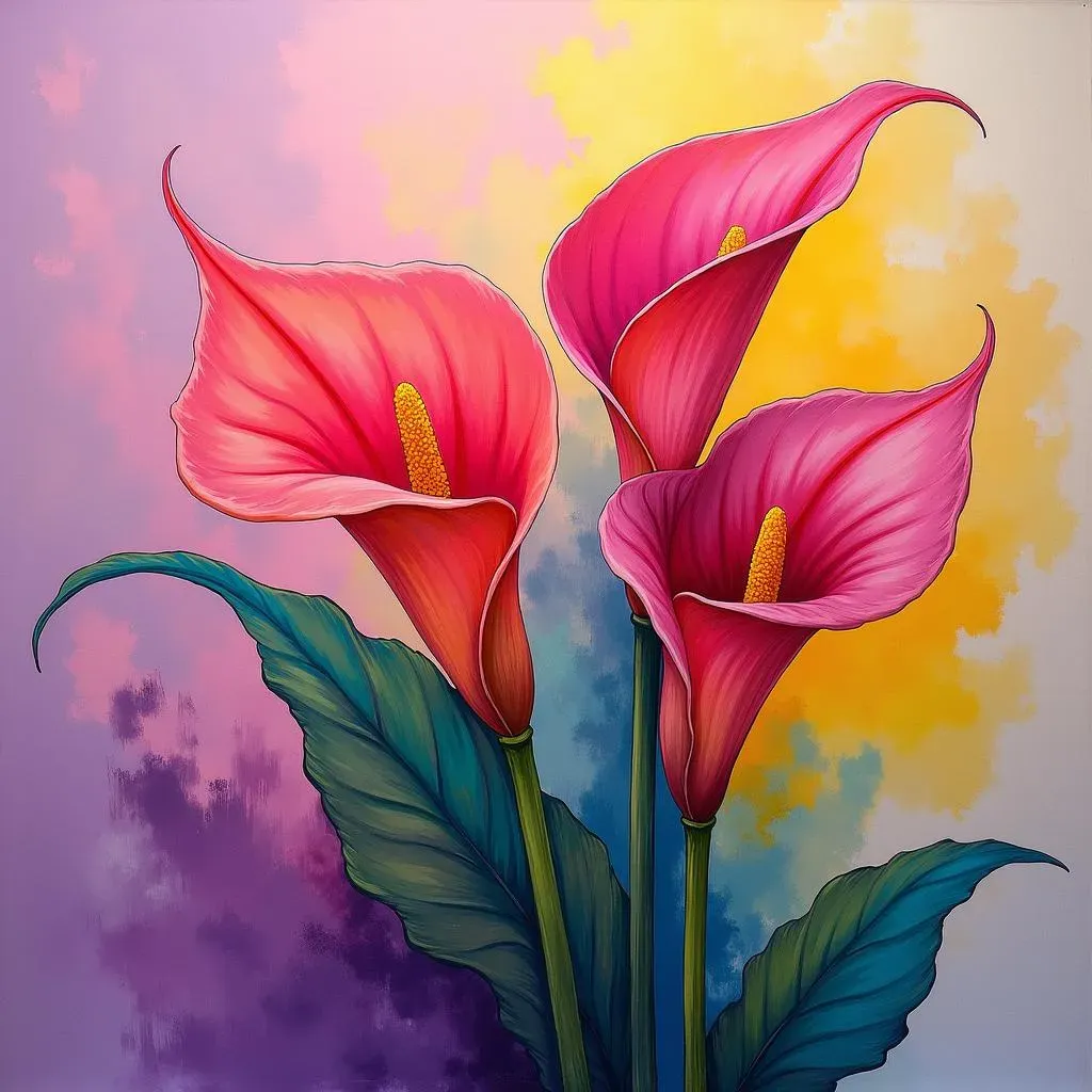 Adding Your Own Style to Your Calla Lily Painting