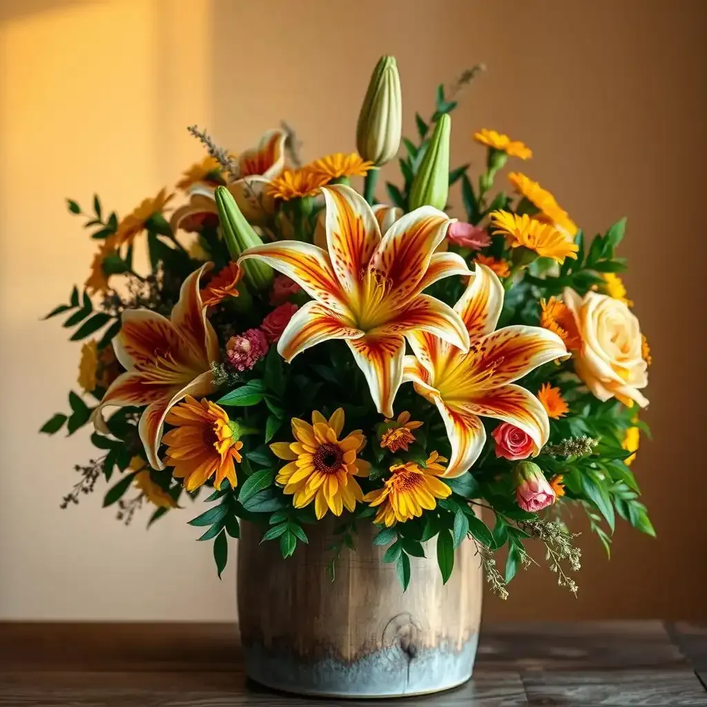 Amazing Flower Arrangements With Tiger Lilies