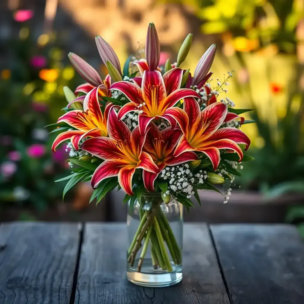 Amazing Flower Arrangements With Tiger Lilies - Lilyflower