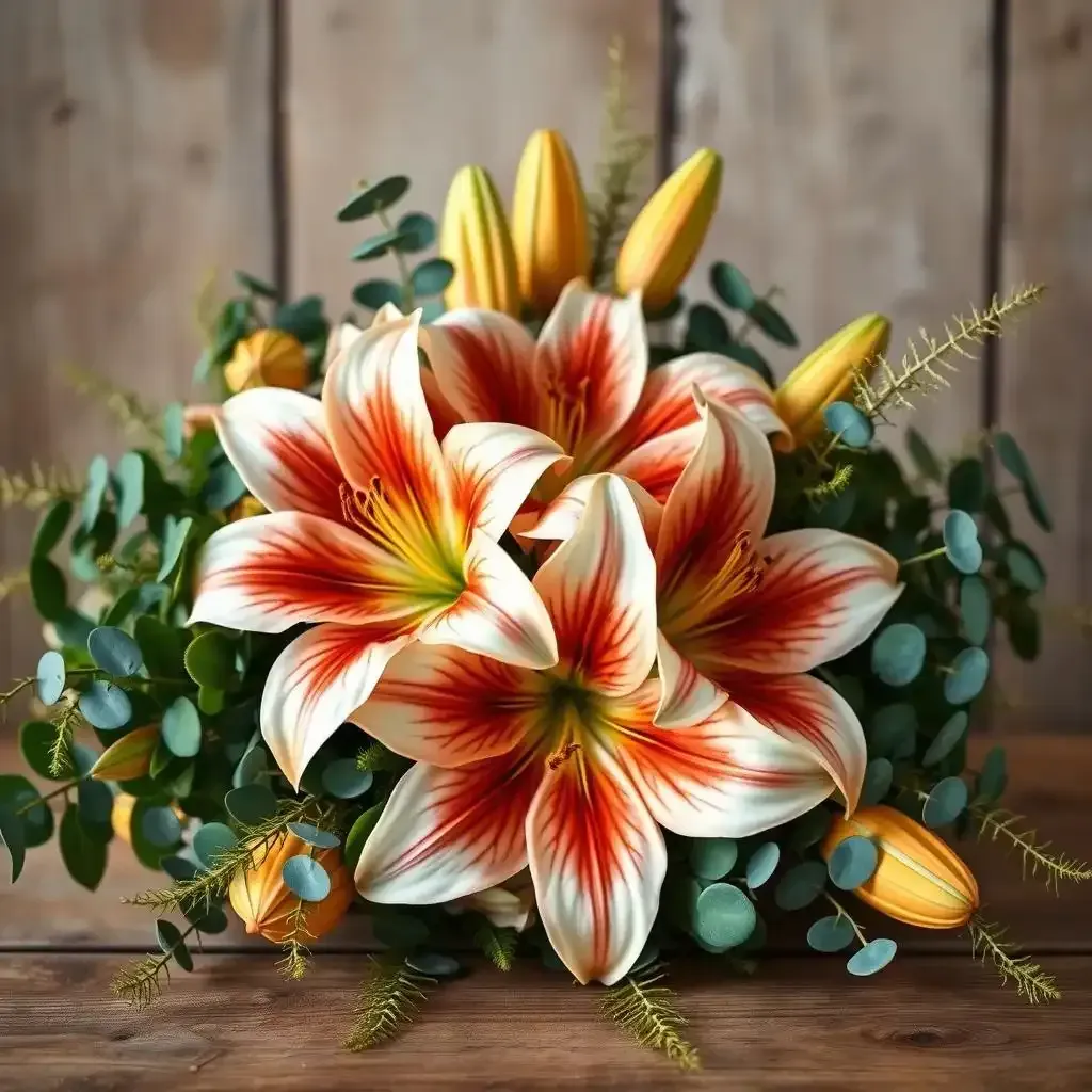 Awesome Flower Arrangements With Tiger Lilies - Lilyflower