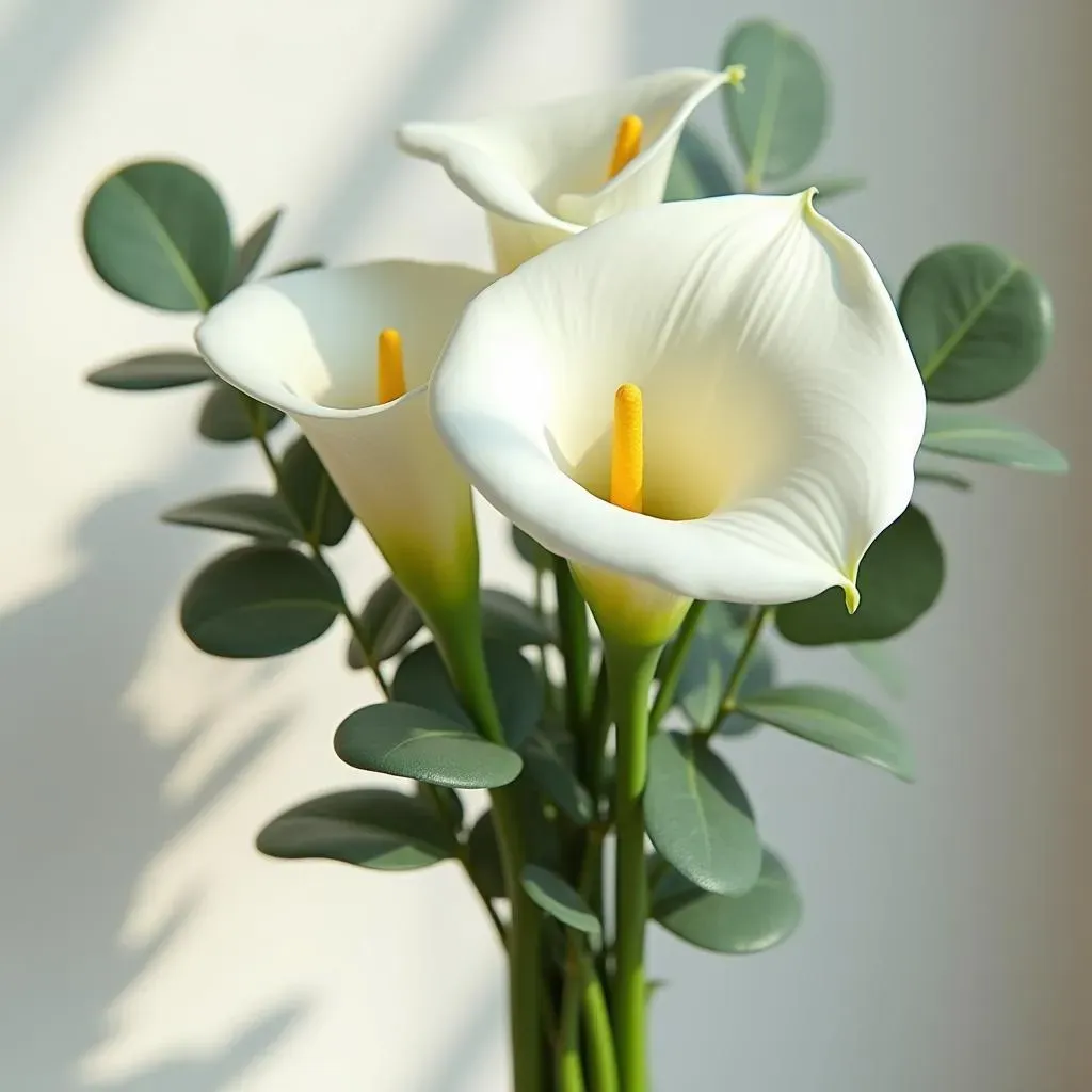 Absolute Calla Lily Bouquet with Eucalyptus Ideas