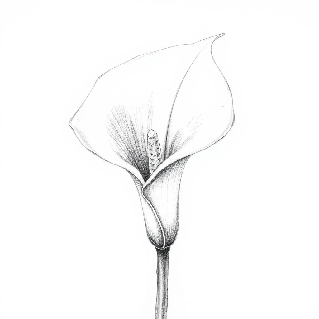 Ultimate Calla Lily Flower Sketch Guide