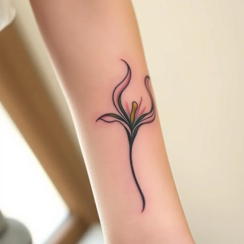 Amazing Calla Lily Flower Tattoo Designs