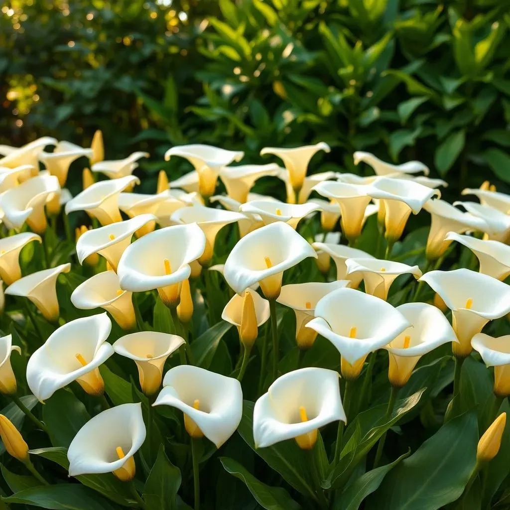 Stunning Calla Lily in Flower Bed Guide