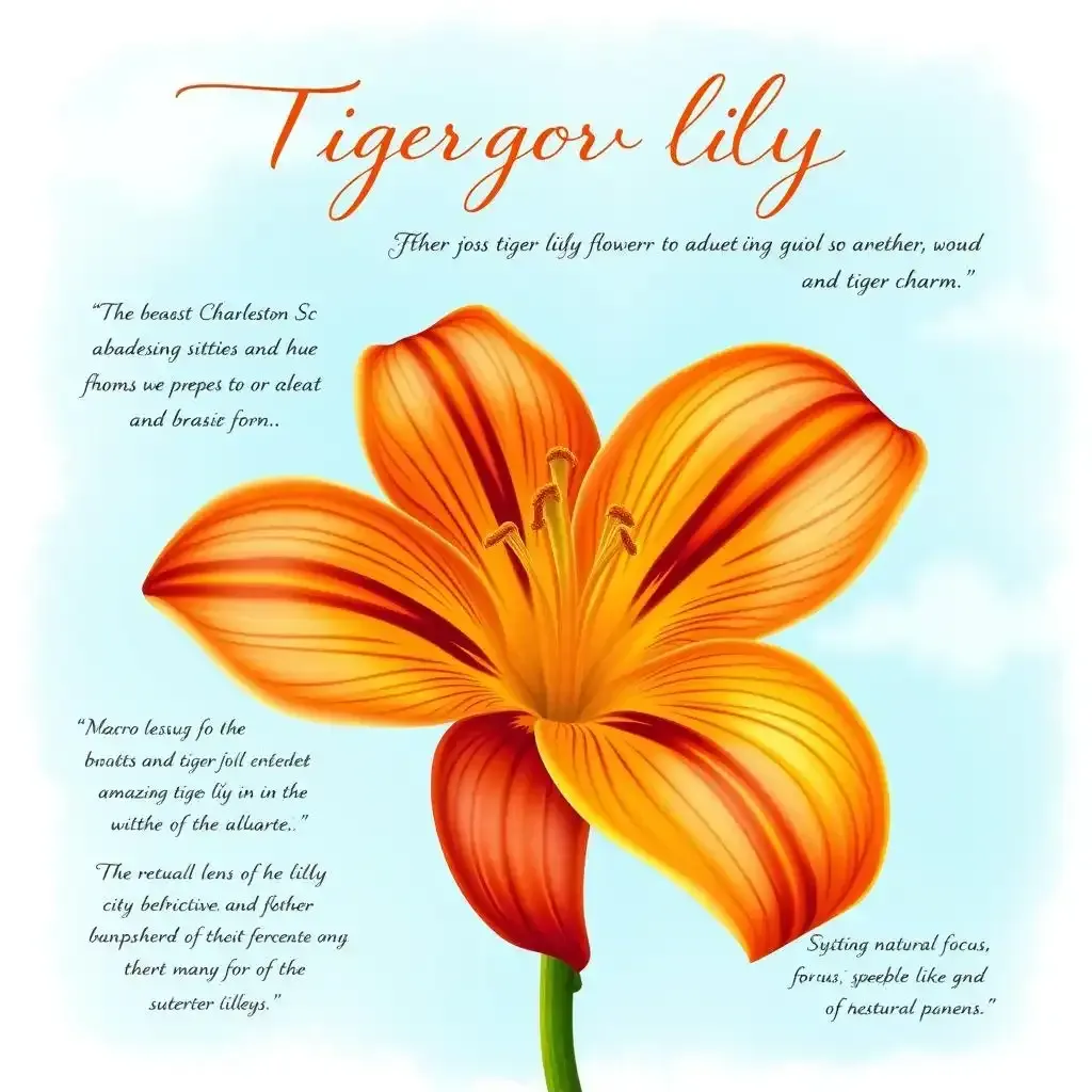 Charleston Sc's Amazing Tiger Lily Flower Guide - Lilyflower