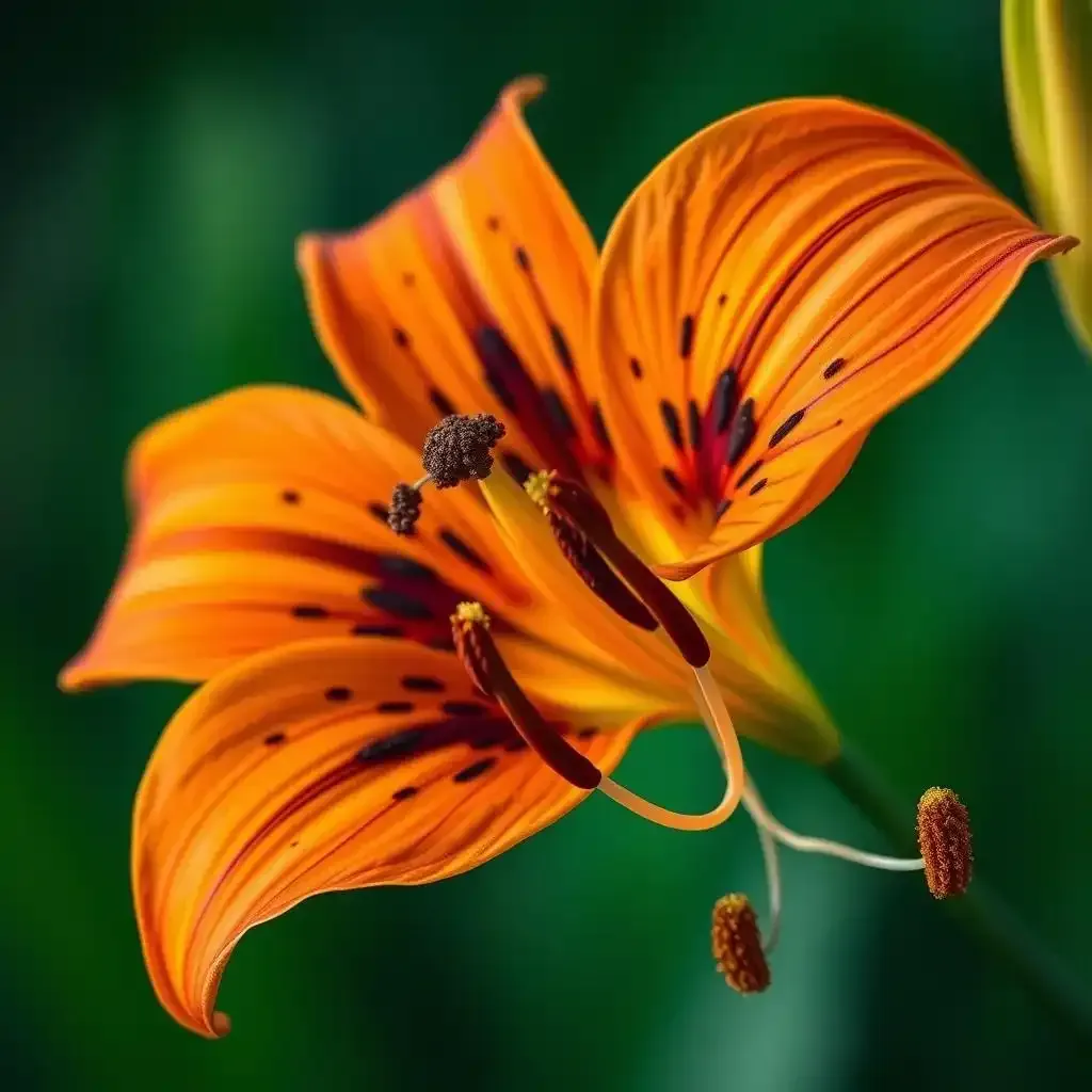 Closeup Photos Of Tiger Lily Flowers Details And Textures