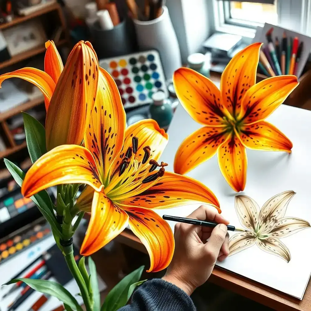 Creating Your Own Tiger Lily Flower Art A Stepbystep Guide