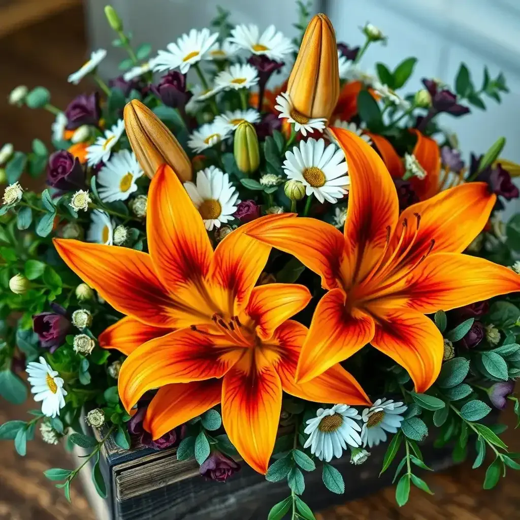 Creative Arrangements Beyond The Basic Tiger Lily Bouquet