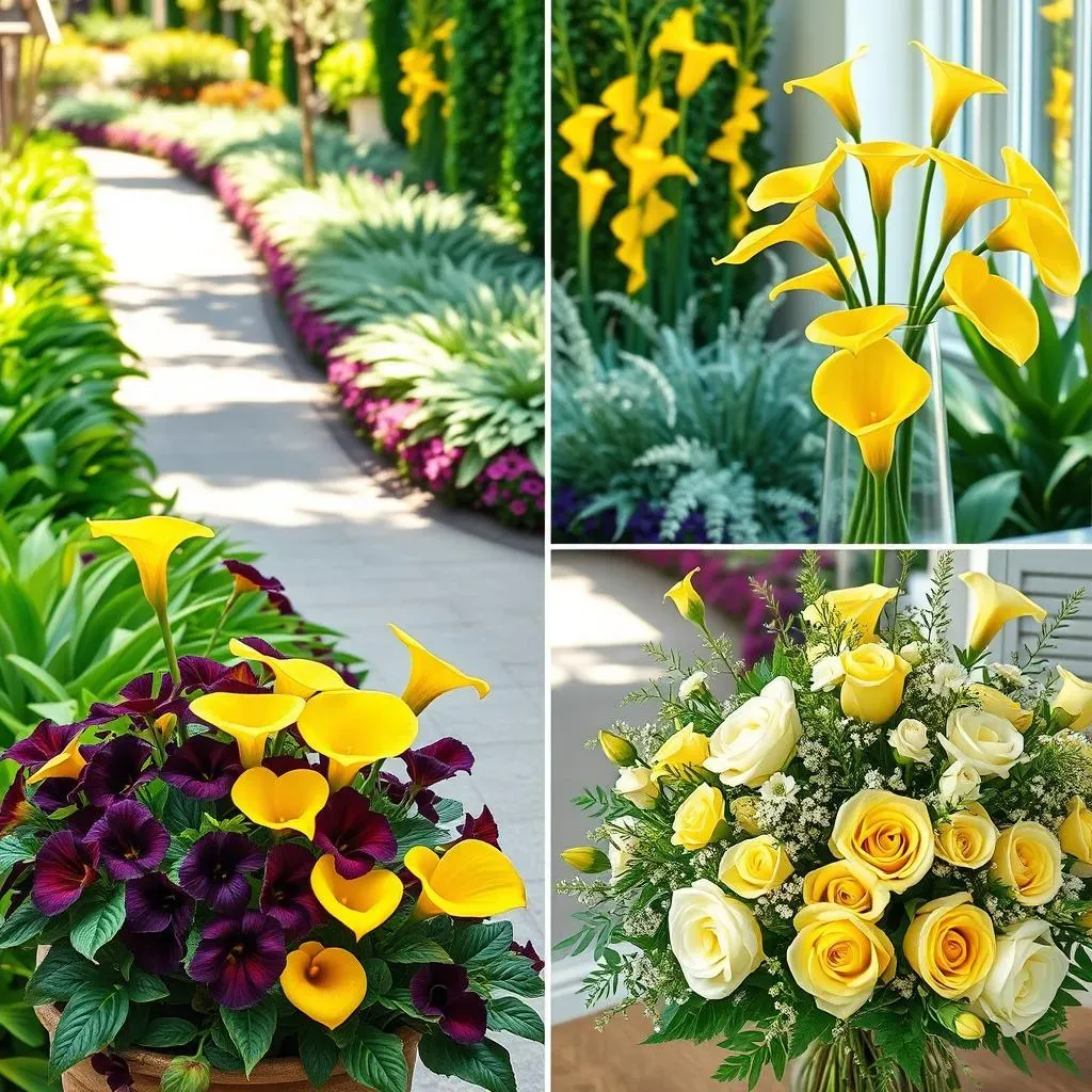 Designing with Yellow Calla Lilies & Floral Tips