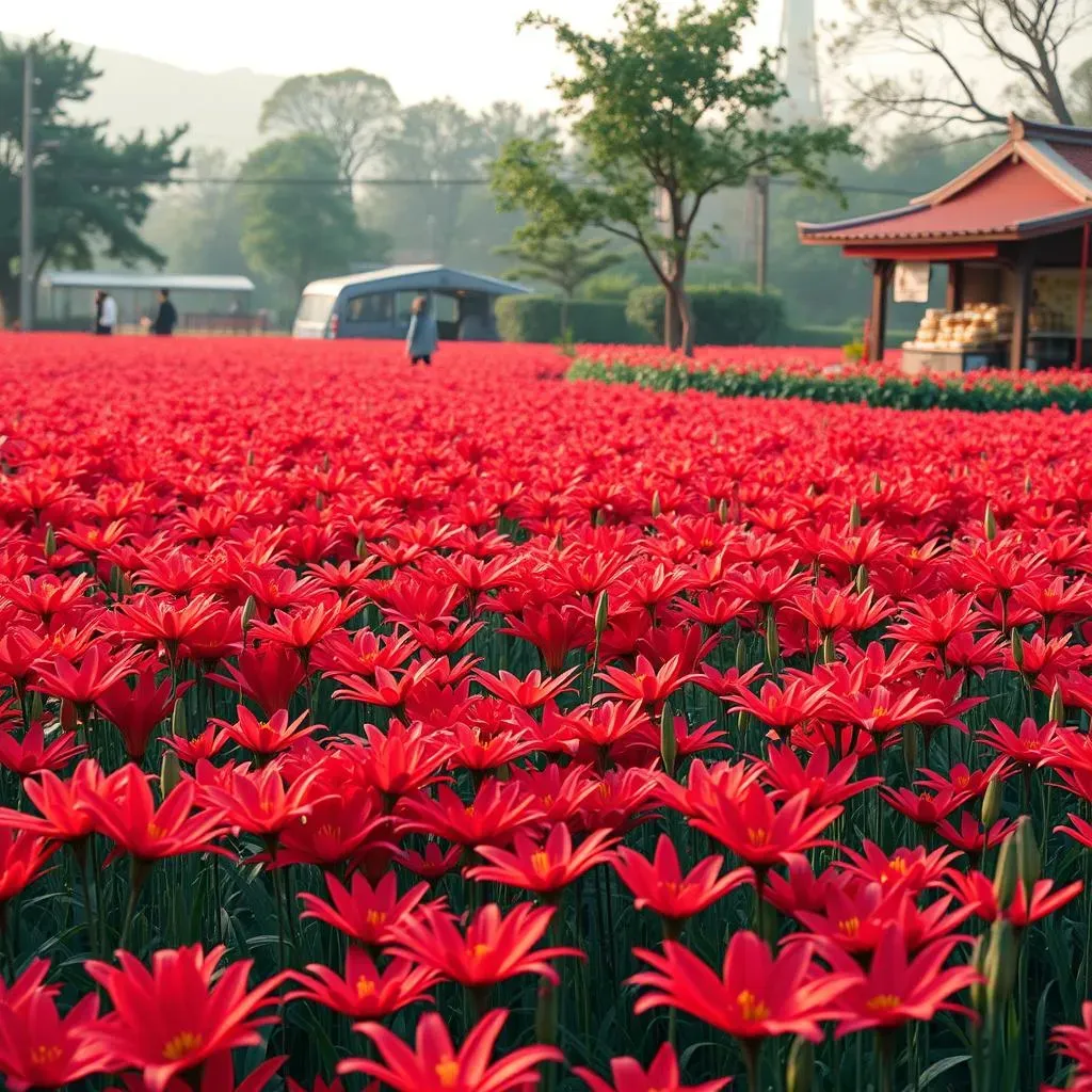 Experiencing the Spider Lily Flower Park in Japan