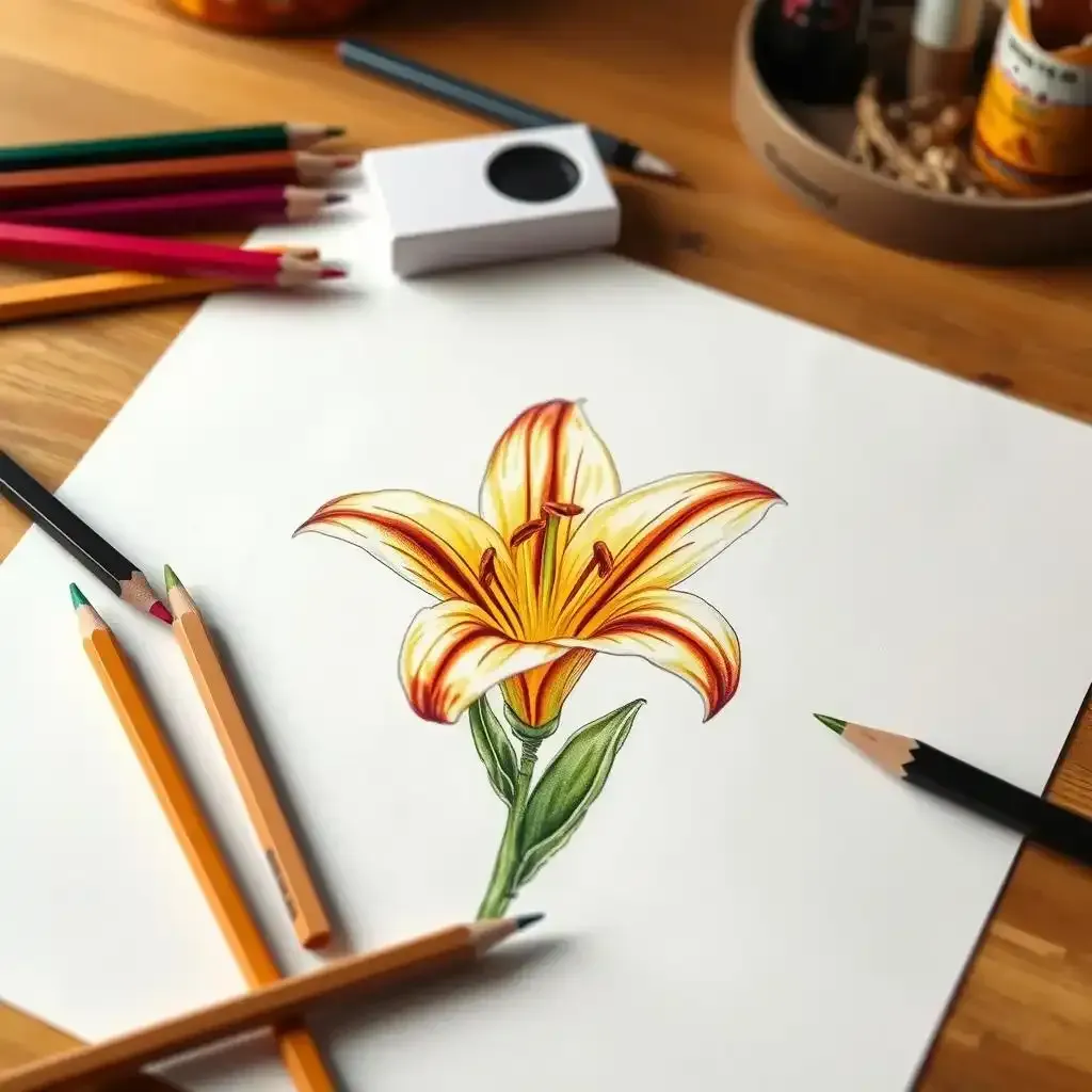 How To Draw A Tiger Lily Flower: Ultimate Step-by-step Guide