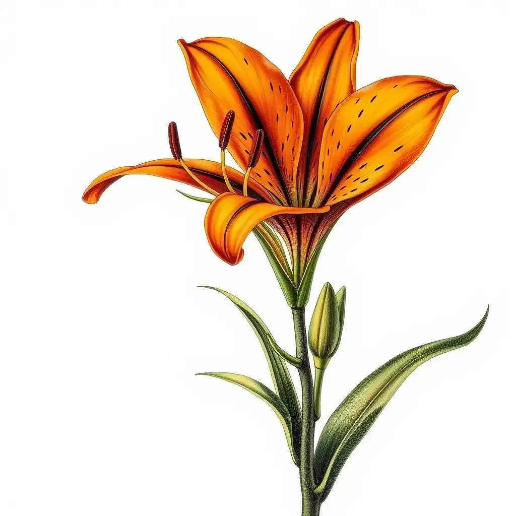 How To Draw Tiger Lily Flower: A Stunning Guide - Lilyflower