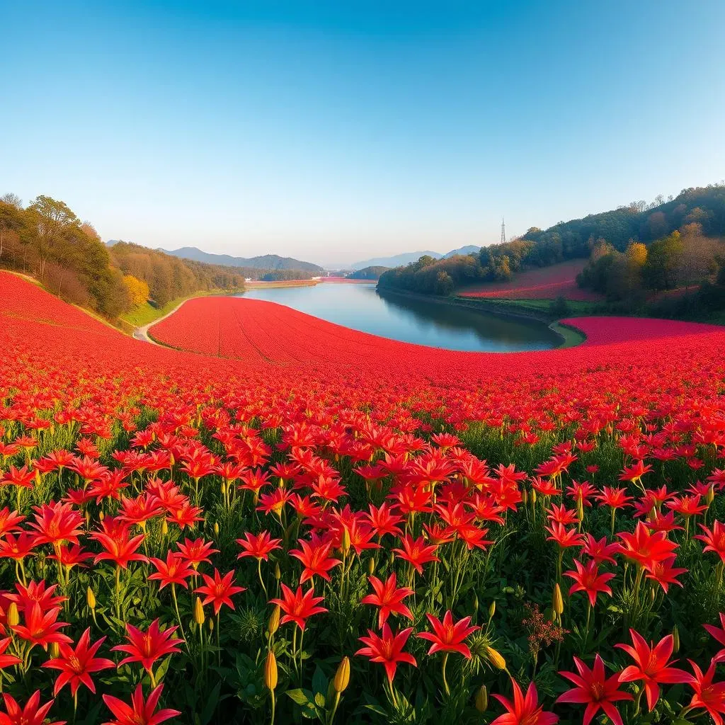 Kinchakuda Manjushage Park: A Sea of Red Spider Lilies