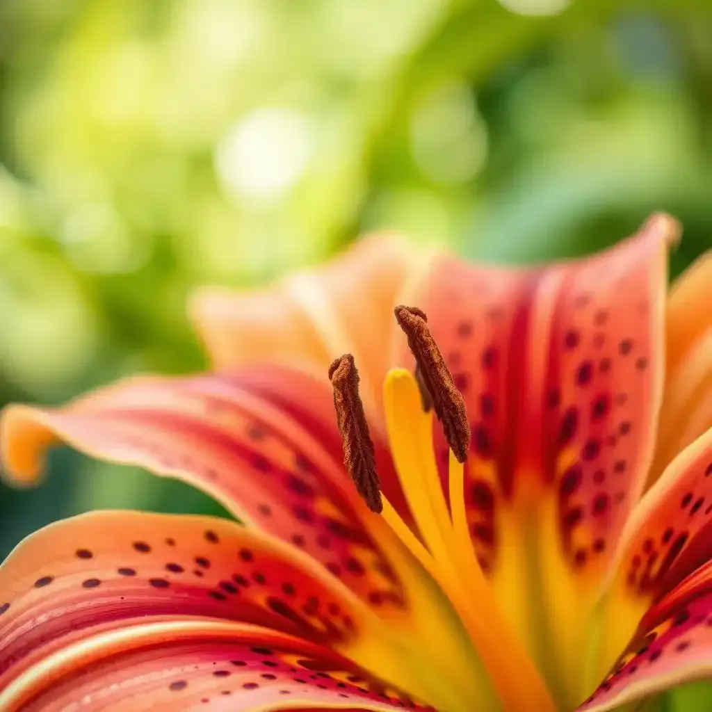 Lily Tiger Flower Revealing Its Striking Beauty