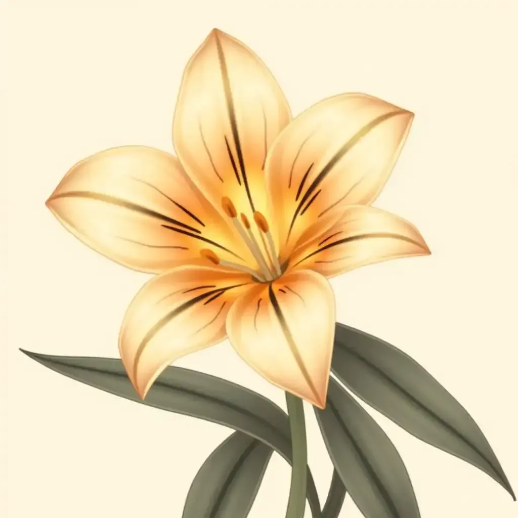 Mastering The Art Of Drawing A Tiger Lily Flower Basic Shapes And Structures