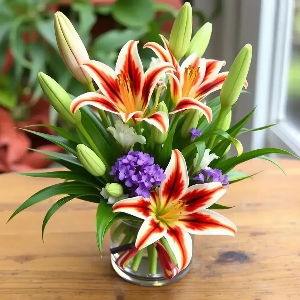 Mini Tiger Lily Flower Arrangements Small Blooms Big Impact