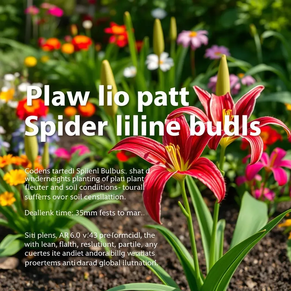 Planting Your Spider Lily: Timing, Location, and Soil