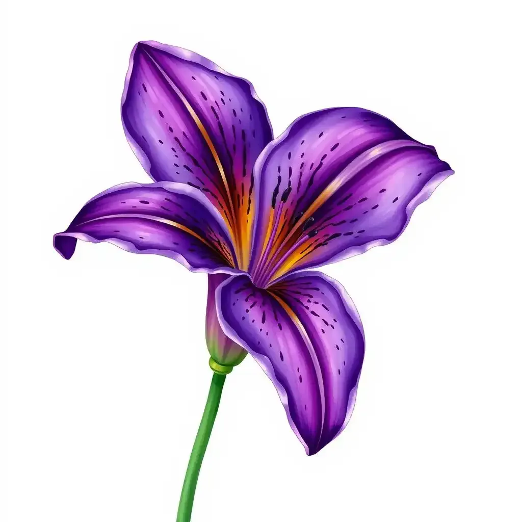 Purple Tiger Lily Flower In Art Culture And Symbolism