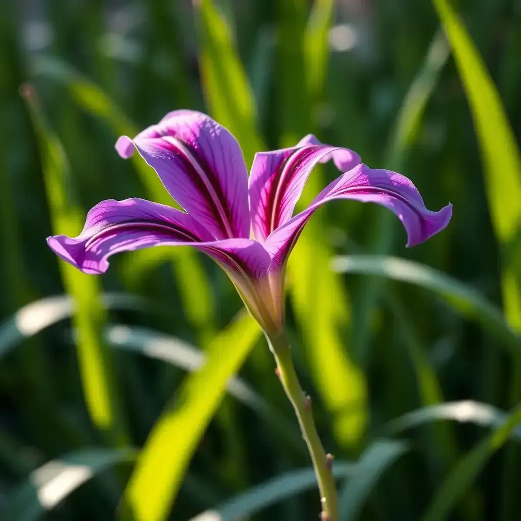 Purple Tiger Lily Flower Showing Natures Masterpiece