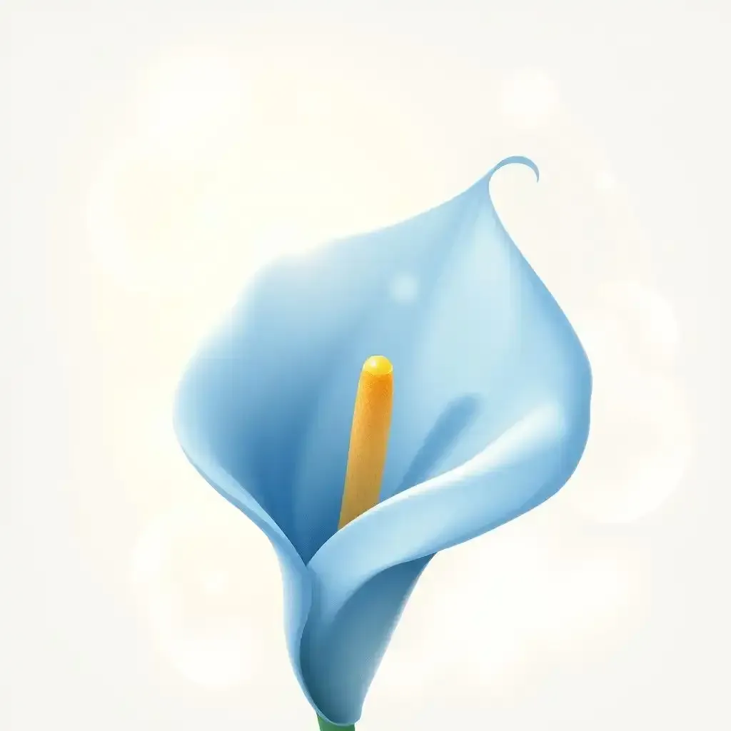 Showing The Mystery Of The Blue Calla Lily Flower