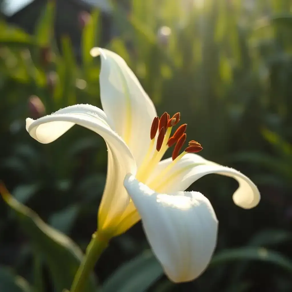 The Allure Of The White Tiger Lily Flower