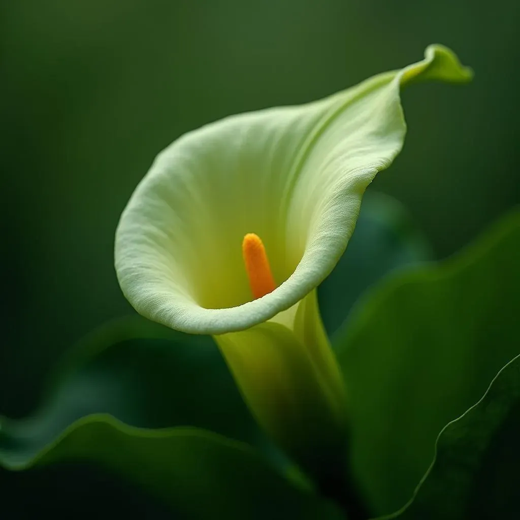 The Enigmatic Charm of Green Calla Lilies