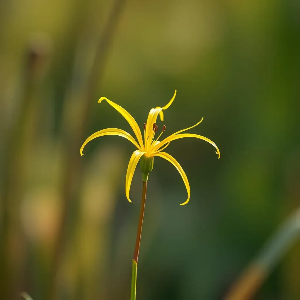 The Radiant Appearance of the Yellow Spider Lily