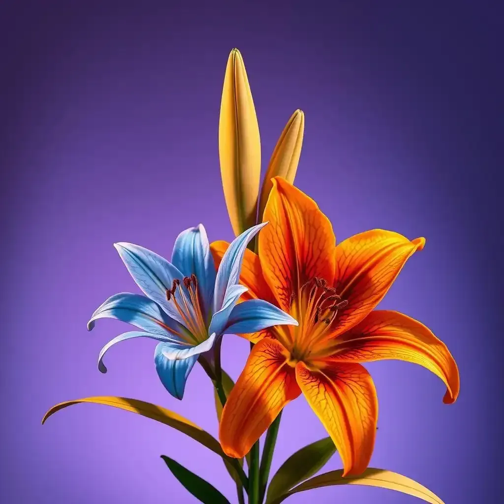 The Symbolism Of Tiger Lily And Blue Lily Flowers