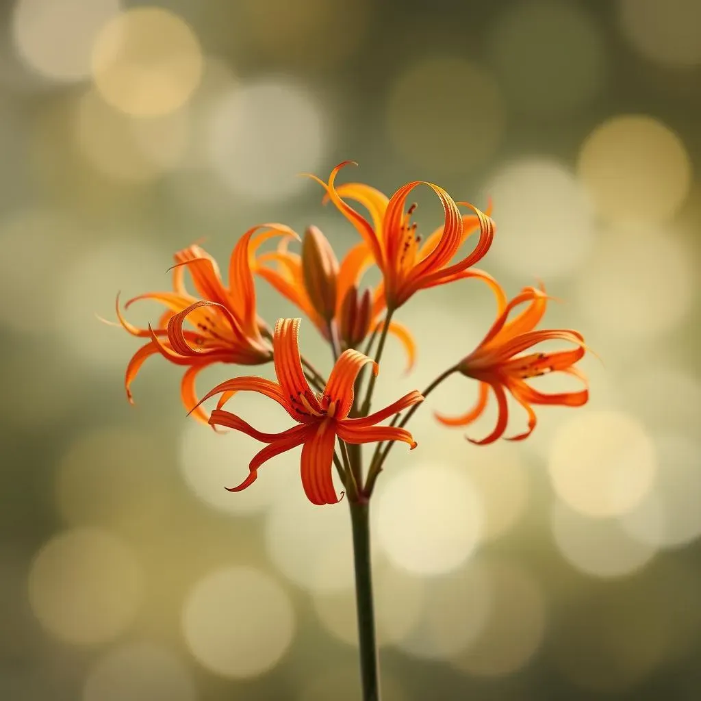 The Unique Beauty of the Orange Spider Lily Flower