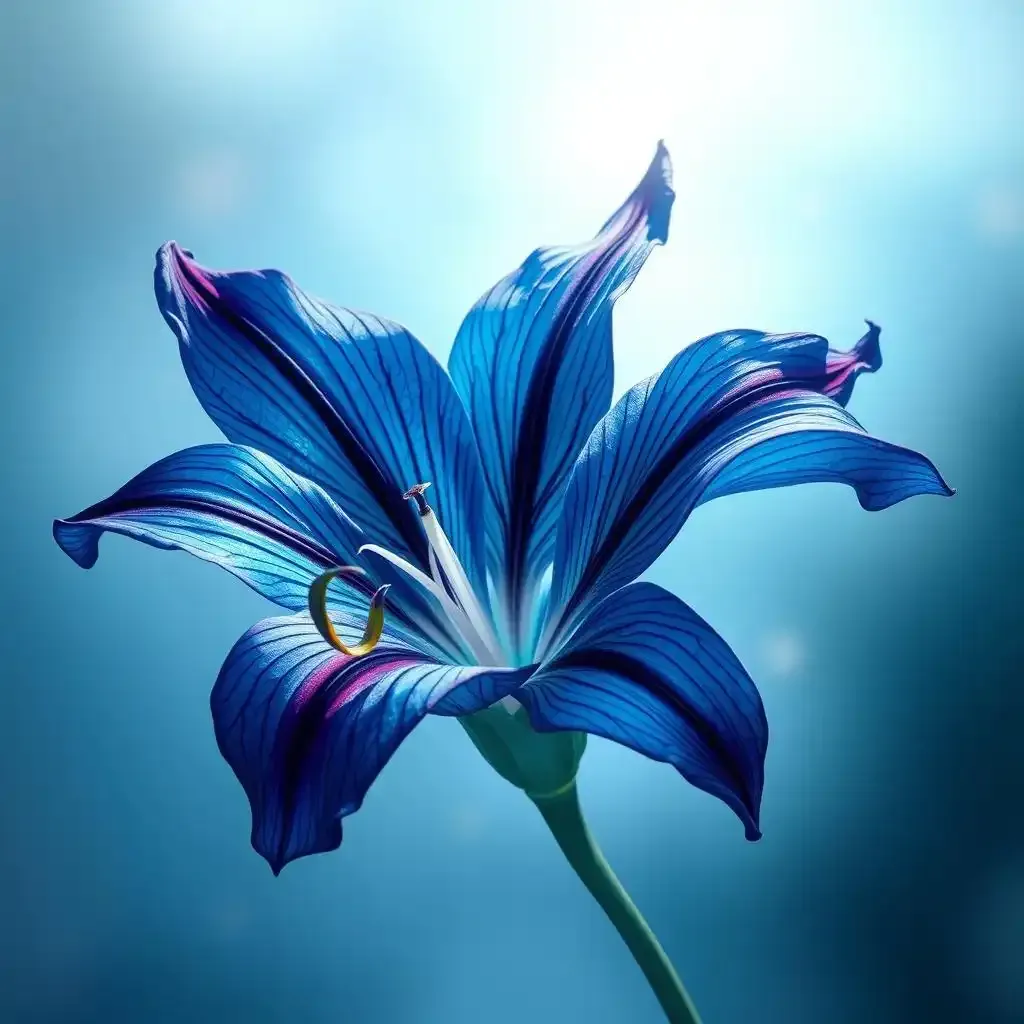 Tiger Lily Flower Blue Artistic Interpretations And Cultural Significance