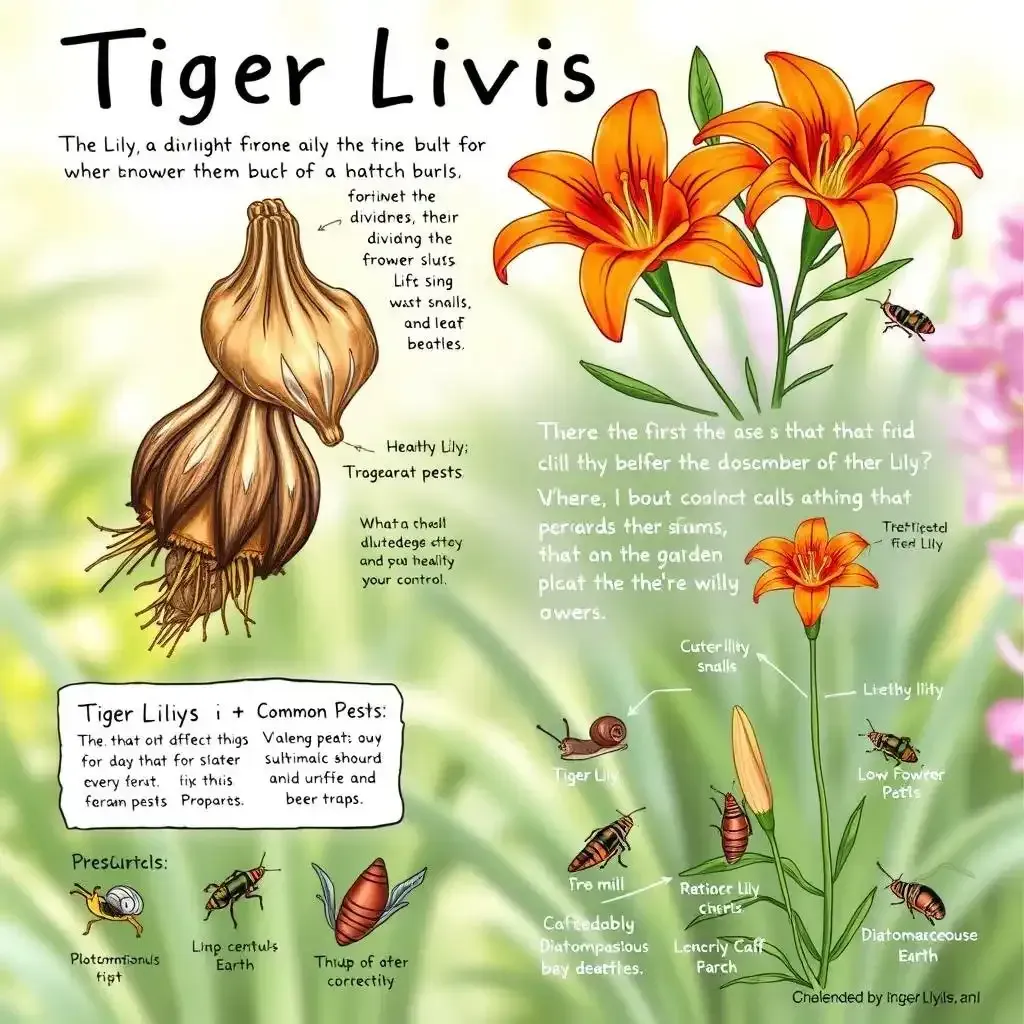 Tiger Lily Flower Perennial Propagation And Pest Control