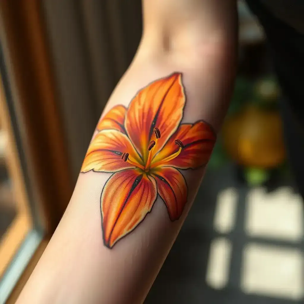 Tiger Lily Flower Tattoo Designs Realism And Detail