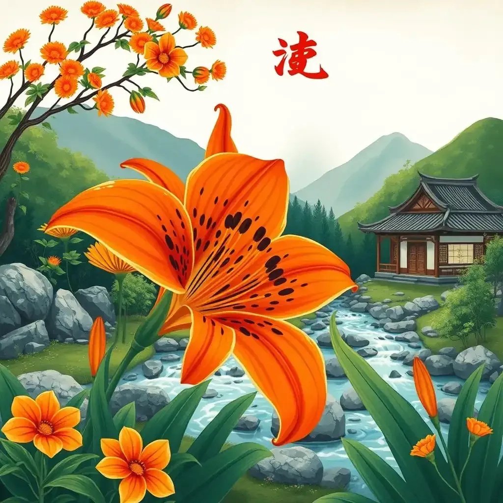 Tiger Lily Symbolism And The Korean Birth Flower Tradition