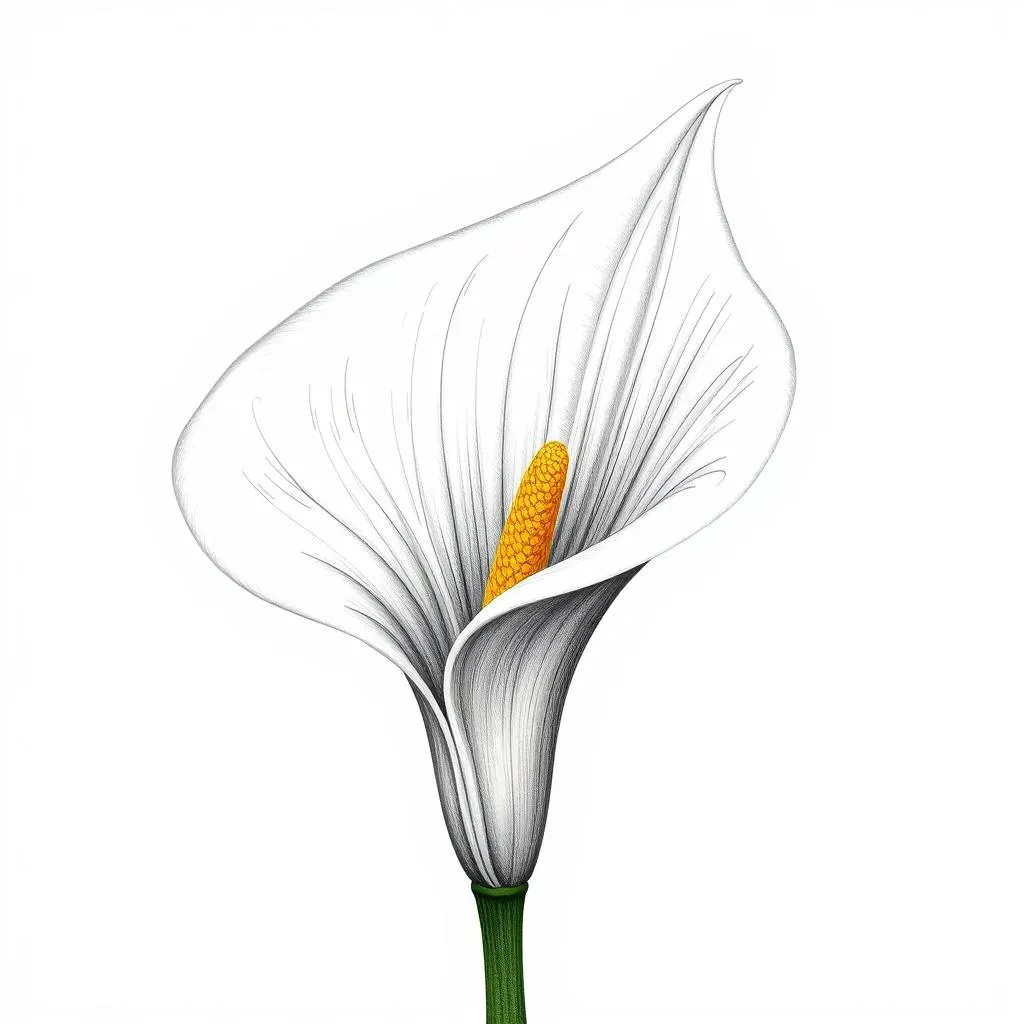 Tips and Tricks for a Realistic Calla Lily Flower Drawing