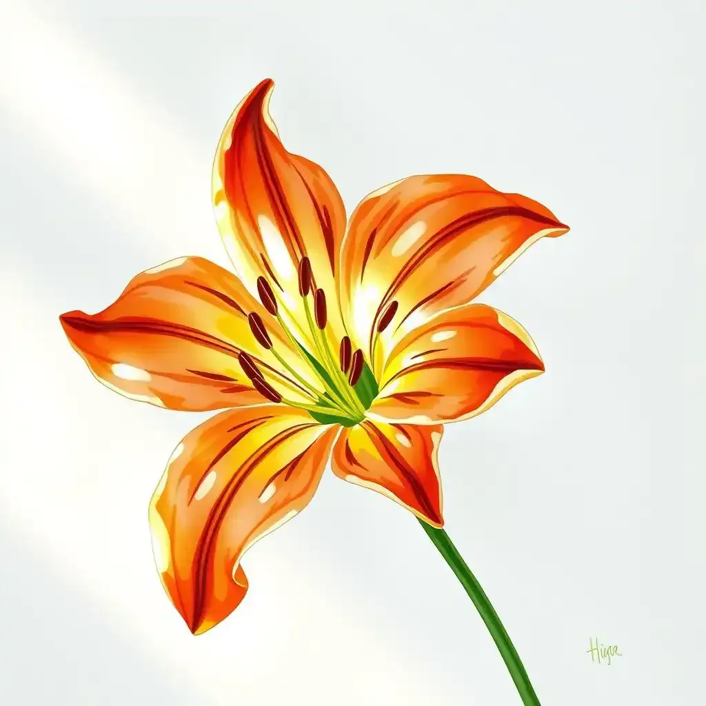 Unlocking Artistic Inspiration Tiger Lily Flower Painting Ideas