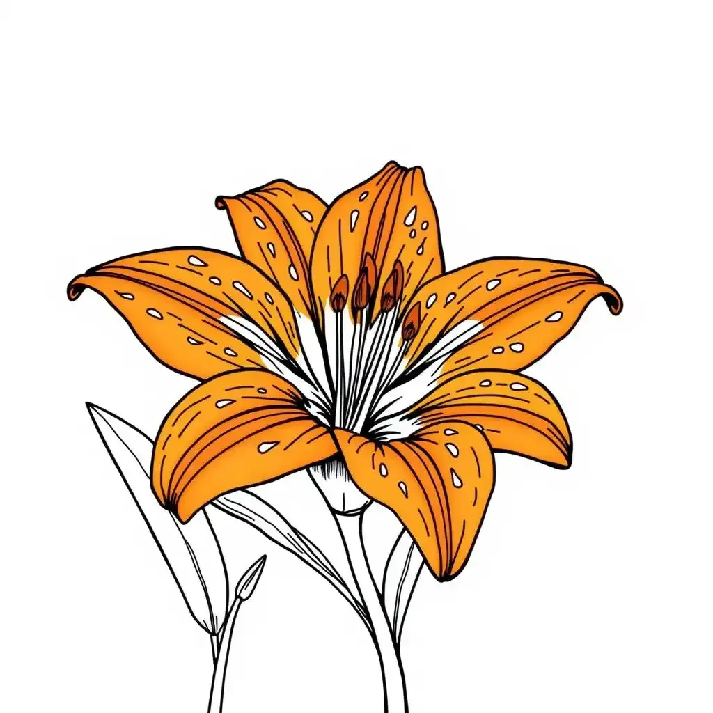 Where To Find The Best Tiger Lily Flower Coloring Pages Online