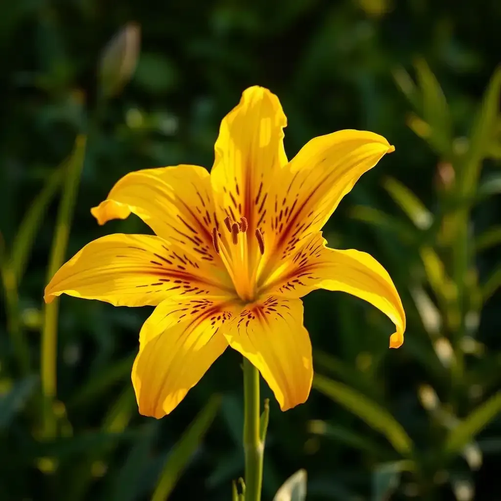 Yellow Tiger Lily Flower A Symbol Of Wealth And Capability